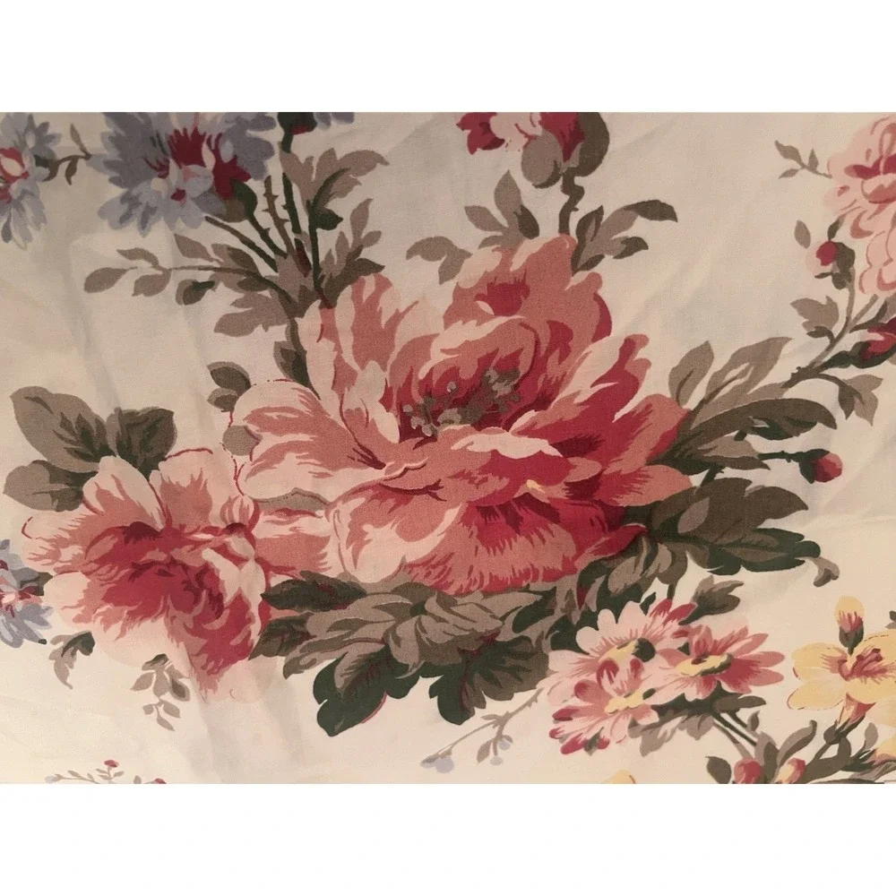 VTg. RALPH LAUREN PETTICOAT FLORAL CORAL CINNAMON (1) STANDARD PILLOWCASE 15X30